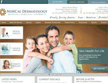 Tablet Screenshot of norcal-dermatology.com